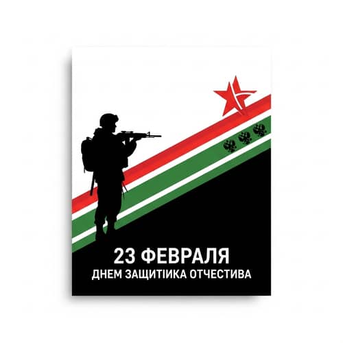 February 23 Defender of the Fatherland Day Greeting Card