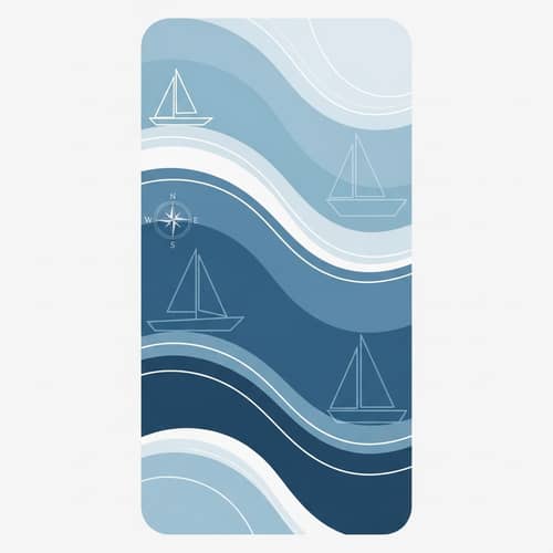 Simplistic Water Sports Club Management | Nautical Themed Background