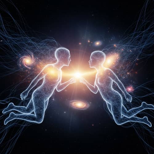 Soul Connection in Cosmos: Deep Spiritual Bond