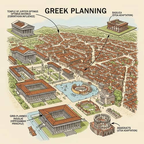 Greek Influence on Roman Urban Planning: Key Features and Layout Patterns