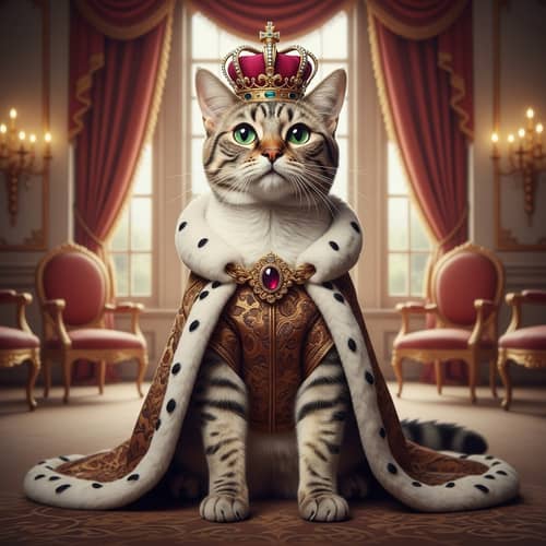 Princess Cat: Majestic Feline with Royal Elegance