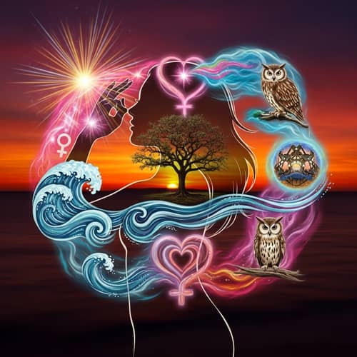 Symbolic Representation of Feminine Strength and Wisdom