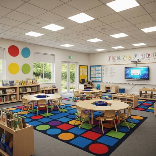 Interactive Classroom Design with Collaborative Learning Setup