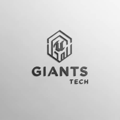Giants Tech Logo Design: Trust & Innovation in 3D Render