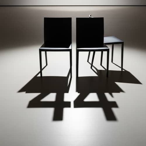 Optical Illusion Chairs Casting Number 44 Shadow