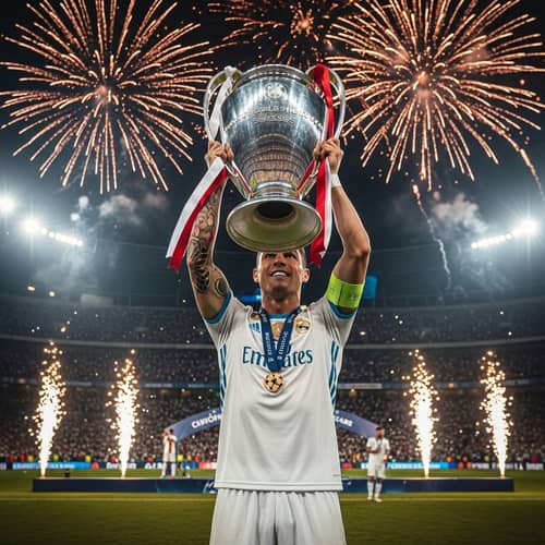 Generic Soccer Player's Triumph: Champions League Victory