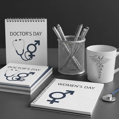 Professional Doctor's Day & Women's Day Stationery for Office