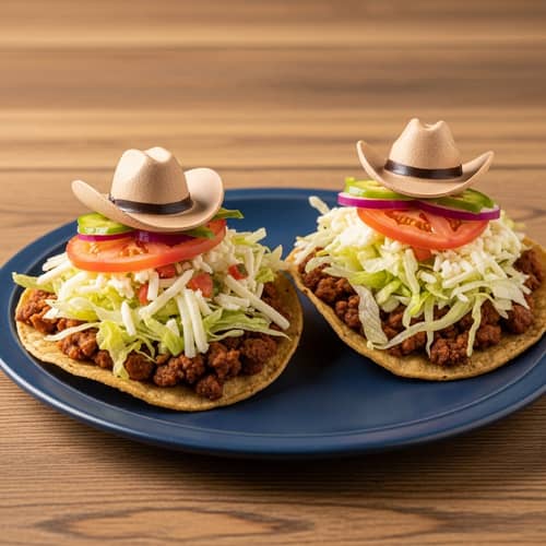 Delicious Cowboy-themed Tostadas | Crunchy & Colorful