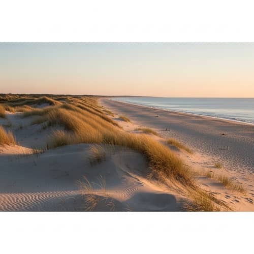 Harmonious Abstraction of Danish Coastal Landscapes