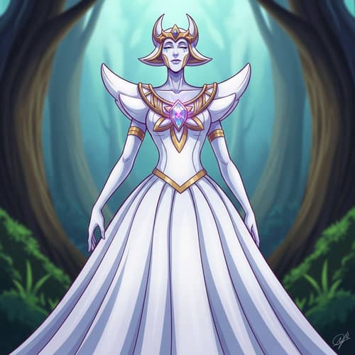 Majestic Mega Gardevoir - Elegance & Power in Anime Artwork