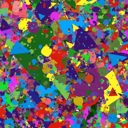 Vibrant Abstract Shapes: A Symphony of Colors