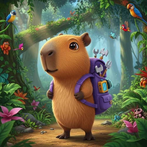 Dora Capibara: Adventure Awaits in the Rainforest