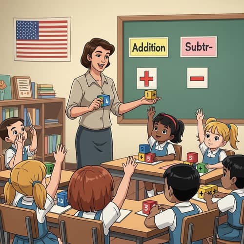 Colorful Math Lesson with Diverse Students | Fun Math Activities