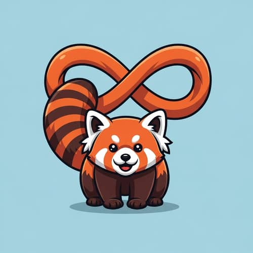 Unique Animal-Shaped Company Mascot with Infinity Symbol