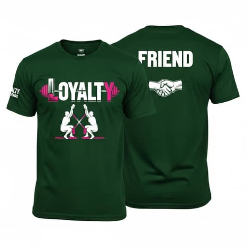 Loyalty Crossfit Event T-Shirt Design | Dark Green Athletic Tee