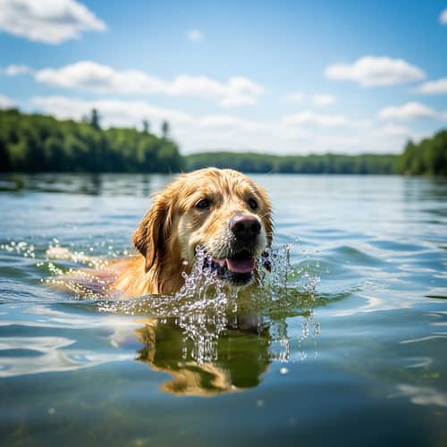 Dog Swimming in Water | Fun Water Activity for Pets