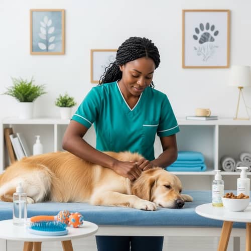 Professional Pet Massage Therapy at Calm African Pet Salon