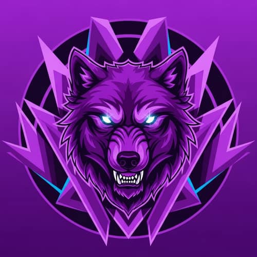 Lupine Purple Twitch Avatar Design | Gaming Channel