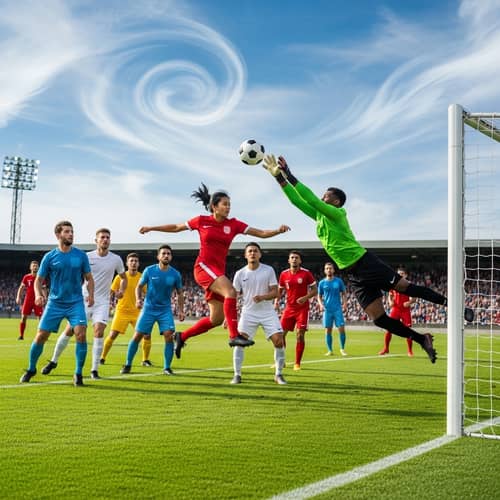 Creative Football Highlights: Diverse Players in Action