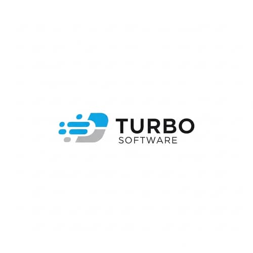 Turbo Software Logo: Dynamic & Tech-Oriented Design