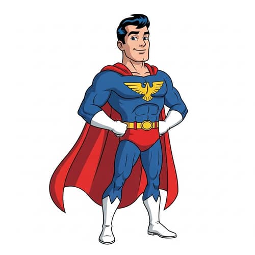 Homelander Vault Boy: Vintage Superhero Character Design
