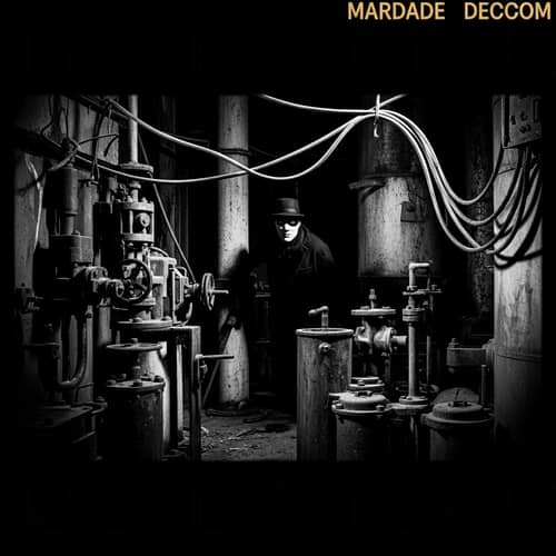 Mysterious Masked Figure - Noir Style Suspenseful Thriller