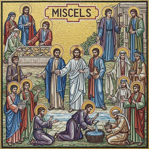 Jesus Miracles Mosaic Art: Diverse Depictions of Key Episodes