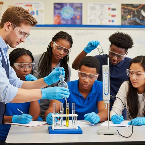Science Experiment: Acid Dissolving in Test Tube | Educational Classroom