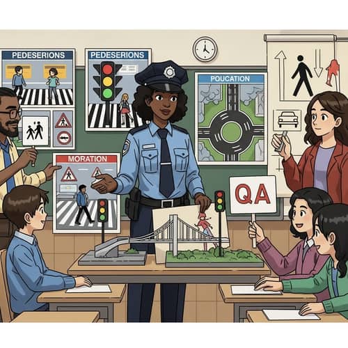 Road Safety Education: Diverse Group Learning Traffic Rules