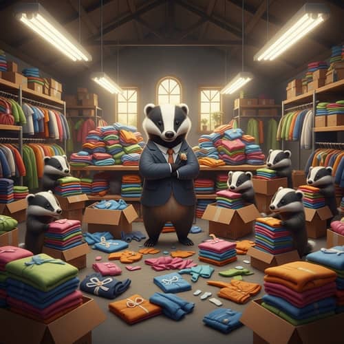 Badger Wedding Suit in Clothing Warehouse | Pack & Fold
