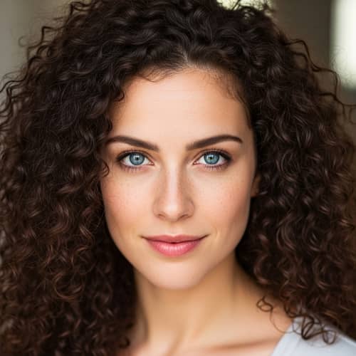 Alexandra Gertye: Curly Hair & Blue Eyes Alexandra Gertye: Curly Hair & Blue Eyes