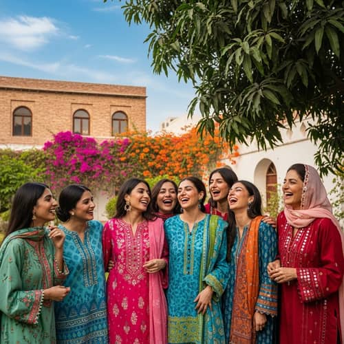 Joyful Pakistani Female Group | Heartwarming Bonds of Friendship