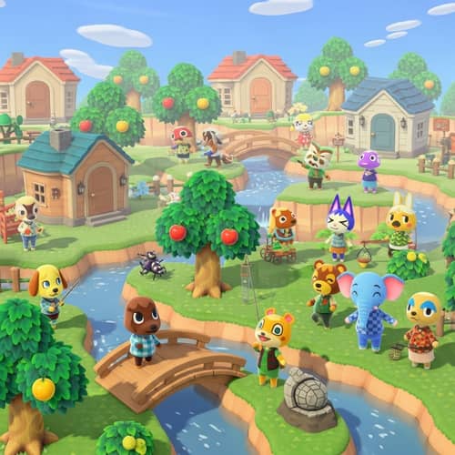 Animal Crossing Inspired Idyllic Landscape | Rural Life Simulation