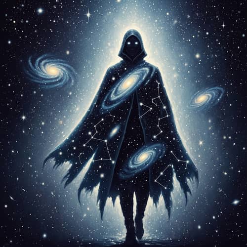 Impressionistic Star Walker Art | Ethereal Cosmos Scene