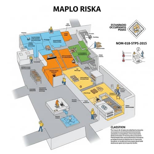 Mapa de Riesgos en la Producción de Panadería según NOM-018-STPS-2015