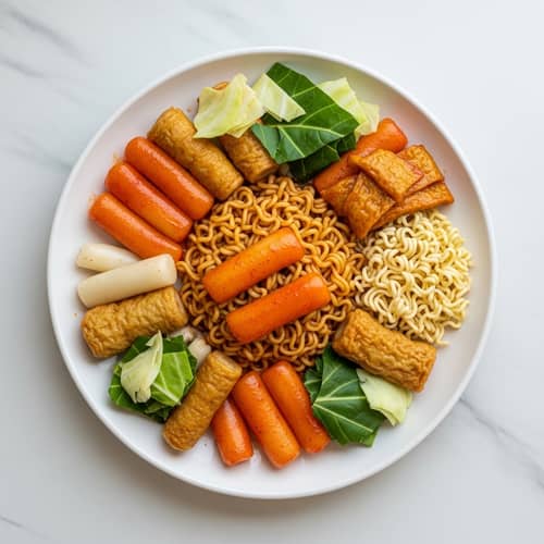 Delicious Dduk Bok Ki with Rice Cake and Fish Cake