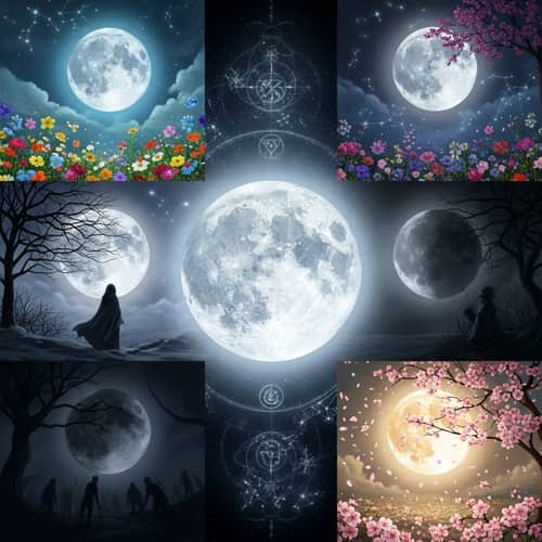 Mystical Lunar Cycles: Emotions Manifested in Moon Phases