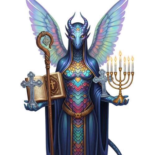 Otherworldly Creature Fantasy Illustration | Divine and Ethereal Being