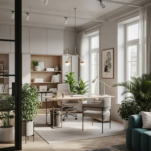 Modern Study Room Interior Design with Contemporary Vibe