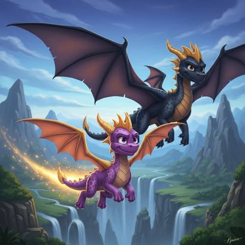 The Legend of Spyro & Black Dragon Kiano - Epic Dragon Adventures