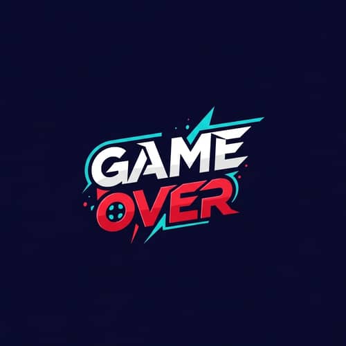 Game Over Development Team Logo | Tech & Game Culture