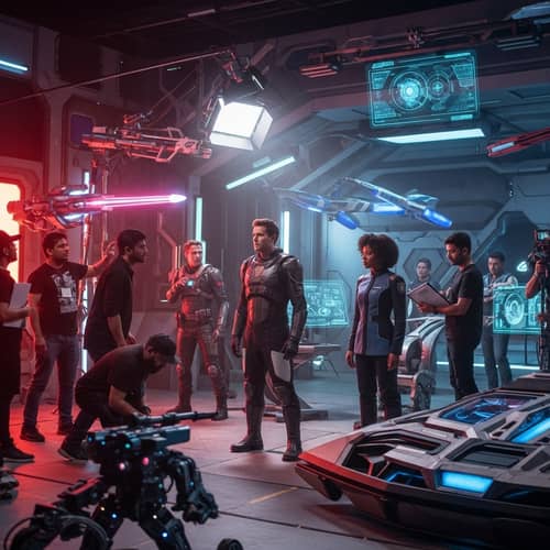 Futuristic Sci-Fi Movie Production | Advanced Set & Props