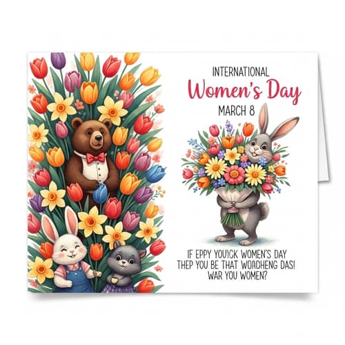 Humorous International Women's Day Greeting Card | March 8