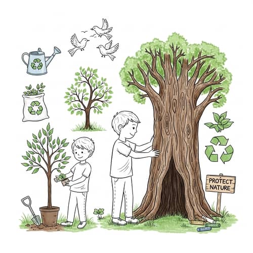 Strengthening Connection with Nature: A Boy's Bond with the Earth