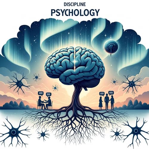 Abstract Psychology Landscape: Symbolic Interpretation