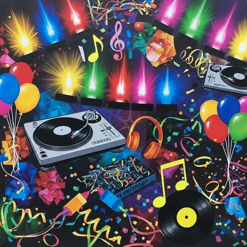 Homemade Electronic Party Collage Ideas
