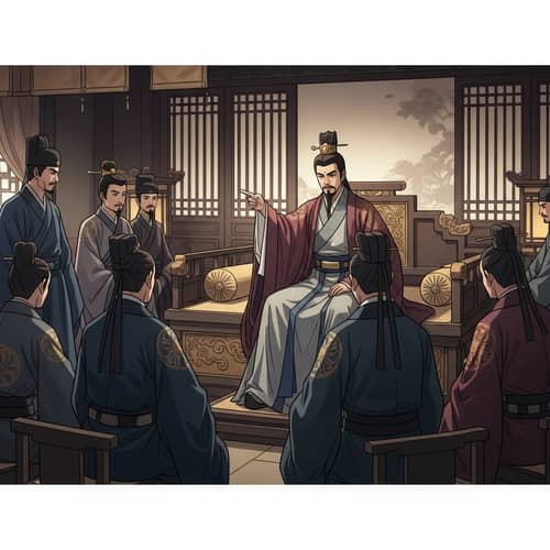 Asian King Portrait | Song Dynasty Royal Palace Scene