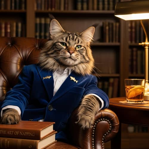 Stylish Cat with Cool Vibe