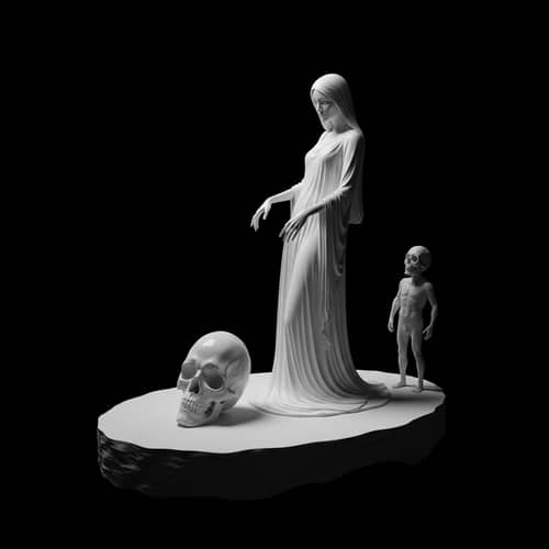 Symbolic Representation of Death in Surrealism Style