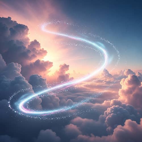 Eternal Now: Timeless Scene in Heavenly Atmosphere